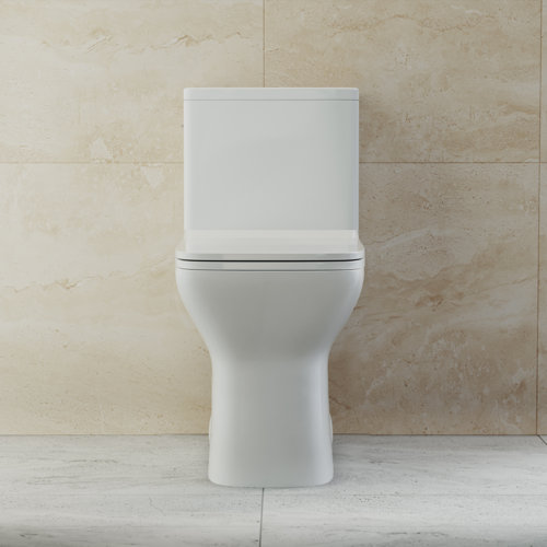 Swiss Madison Carre 1.28 GPF Elongated Floor Mounted OnePiece Toilet